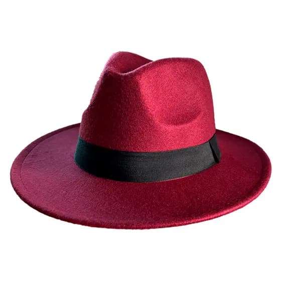Chapéu Fedora Inverno Feltro Aba Média Unissex Regulável Lollapalooza Gusttavo Lima Estilo