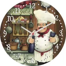 Relógio de Parede Disco de Vinil - Cozinheiro