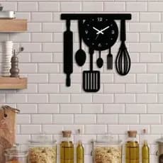 Relógio De Paredes Grande conjunto Cozinha Talheres quartzo silencioso
