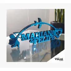 Display Cupido c/ Nomes Personalizados Namorados – Ref. 033LOVE