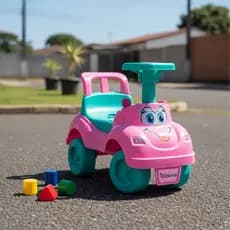 Totokinha Classica Infantil Menina Cardoso Toys Carrinho de Brinquedo Blocos Formas Geometrica