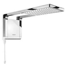 Chuveiro Elétrico Acqua Storm Branco Cromado 220v 7800W 6800W Lorenzetti