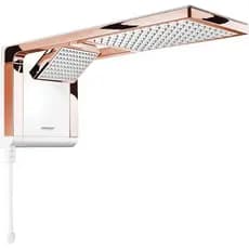 Chuveiro Elétrico Ducha Acqua Duo Rose Gold Branco 220V 7800w 6800w Lorenzetti