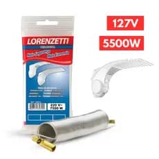 Resistência Elétrica Chuveiro Ducha Duo Shower Quadra E Futura 127V 5500W Lorenzetti