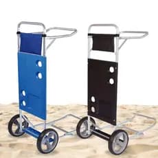 Carrinho De Praia Aluminio Mor Com Avanço Para Caixa Térmica Vira Mesa Porta Cadeira Guarda-Sol Multiuso Resistente