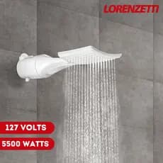 Chuveiro Ducha Multitemperaturas Loren Shower Ultra Lorenzetti 127v 5500w Branco Elétrico