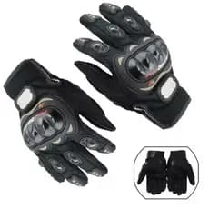 Luva Preta Moto Motoqueiro Motocross Bike Trilha Antiderrapante Luvas Pro Biker