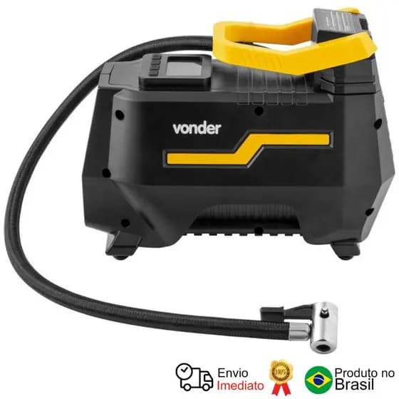 Compressor De Ar Elétrico Portátil CAV 150 12V Bivolt Vonder