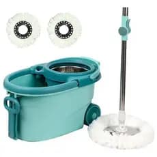 Balde Mop 360° Azul Deend Profissional Com Esfregão