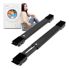 Suporte Base De Rodinhas Geladeira Fogão Máquina De Lavar Freezer Ajustável
