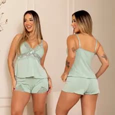 Pijama Baby Doll Adulto Blusinha luxo Confortavel Fresquinho Verão Quentinho BeLIT Linha Noite 1822