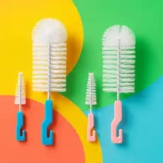 Kit Escova Mamadeira, Bicos e Garrafas Infantil Completa