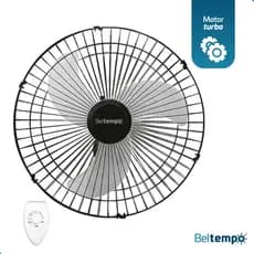 Ventilador De Parede Oscilante Flux6 Max Turbo Beltempo 60cm Bivolt 210w Maior Potência Hélice Reforçada Grade De Aço