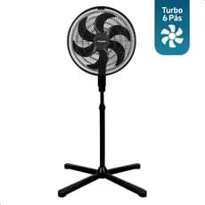 Ventilador Oscilante De Coluna Pedestal 40cm Bt-8040 Turbo 6 Pás Silencioso C Ajuste De Inclinação E Altura Beltempo