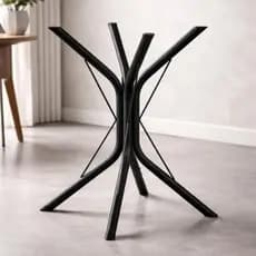 Base Mesa Aço Inoxidável Cozinha 75cm Pé Jantar Madeira Granito Marmore Pedra Vidro Quadrada Moderna