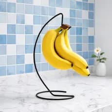 Suporte de Mesa Fruteira Gancho para Pendurar Bananas Multiuso Não Estraga
