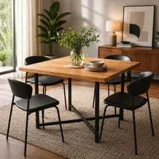 Base de Mesa Estrela Moderna em Aço Preto Reforçada Industrial Suporta até 50kg Mesa de Jantar
