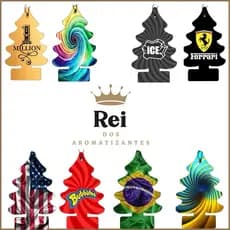 100 Aromatizantes Veiculares perfumaria fina - Modelo Pinheiro