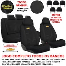 Capa De Proteção Banco Automotivo Em Tecido Original Carro Chevrolet Corsa Celta Onix Agile Prisma