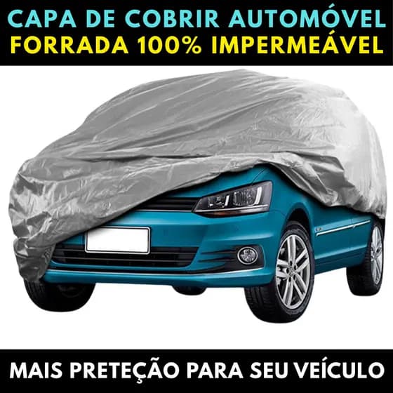 Capa para Cobrir Carro 100% Impermeável Contra Raios Solares Uv Chuva Geada Sol E Forrada