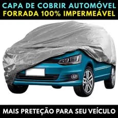 Capa para Cobrir Carro 100% Impermeável Contra Raios Solares Uv Chuva Geada Sol E Forrada