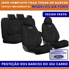 Capa Para Banco Automotivo Carro Ford Tecido Original Grosso Impermeável Acolchoado e Impermeável Todos Veículos