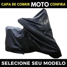 Capa Protetora De Moto Couro 100% Impermeável XRE 190 Proteção Contra Raios UV Sol Chuva e Poeira