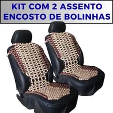 2 Capa Assento Encosto Massageadora Automóvel Bolinhas Madeira Banco Todos Os Carros
