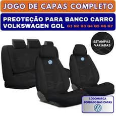 Capa Para Banco Carro Automotivo Tecido Grosso Vw Gol G1 G2 G3 G4 G5 G6 G7