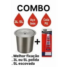 Lixeira de Embutir Inox 304 + Cola PU de Alta Fixação Cozinha Gourmet Premium.
