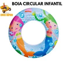 Boia Circular Infantil PVC Segurança e Diversão Garantida para Crianças 3 a 6 Anos Piscina Praia