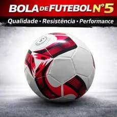 Bola de Futebol Nº 5 Costurada Oficial Treino e Lazer Alta Durabilidade Campo Quadra Areia