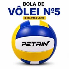Bola de Vôlei Tamanho 5 PVC Lazer Praia Quadra Treinos Recreação