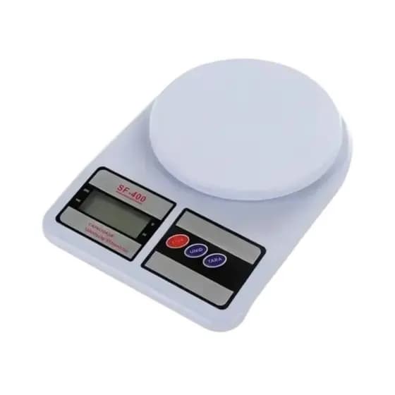 Balança Digital De Cozinha Electronic Sf-400 Pesa Até 10kg Capacidade Máxima 10 G Cor Branco