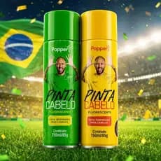 Kit 2 Tinta Spray Copa Cabelos Temporária Lavável Neymar