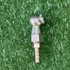 Bico(Tipo bola) de Encher/Inflar Pneus C/ Adaptador de Mangueira 1/4 | Schweers - 1 Unidade