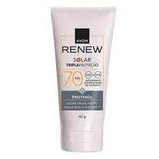 Protetor Solar Facial Avon Renew Fps70 Toque Seco 40g Matte com Protinol