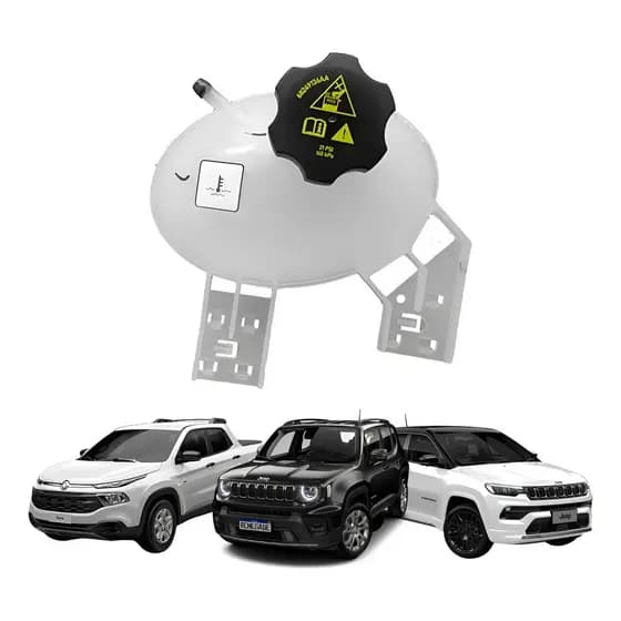 Reservatório de Água do Radiador com Tampa Jeep Renegade Compass Toro Original Fiat 52195041
