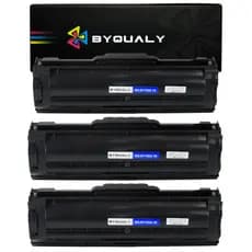 Kit 3x Toner Byqualy Compatível Hp 105a W1105a 107a 135a 107w 135w 137fnw Mfp 138fnw 105 Com Chip