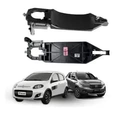 Suporte Base Maçaneta Esquerda Externa Palio Strada Original Fiat Código 735372066