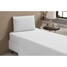 Lençol Branco Solteiro com Bainha - Para Presidios, Camas Hospitalares, Hoteis, Microfibra, Ótimo Acabamento Avulso Hipo