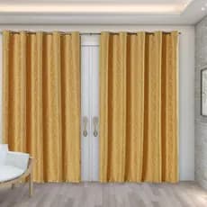 Cortina Jacquard Royal 4,00 m x 2,80 m - Dourado PROMOÇÃO QUARTO SALA