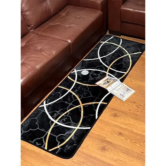 Tapete Passadeira Pelo beira cama sofa decoração casa 2,00 x 0,60cm Aveludada ou pelo Antiderrapante