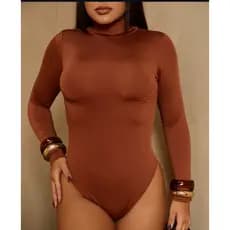 BODY CACHARREL SUPLEX GOLA ALTA MANGA LONGA INVERNO FRIO CASUAL MODERNO CORES DE INVERNO