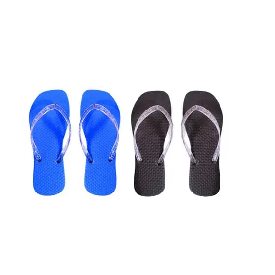 50 PARES de chinelo bico quadrado feminino de dedo borracha sem marca, normal