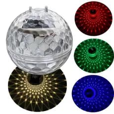 Luminaria Piscina Jardim Carregamento  Solar Mudança de Cor Automatica Promoçao Top