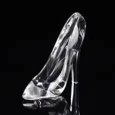 Sapatos de cristal Cinderela - presente de aniversário - decoração de casa - estatuetas de casamento