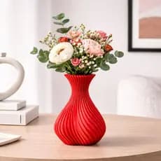 Vaso Decorativo Moderno Espiral Formato de Coração