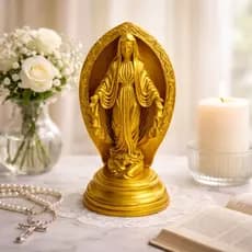 Estatueta Nossa Senhora das Graças Decorativa com Base