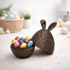 Ovo de Páscoa Decorativo Porta Chocolates